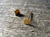 Square Stud Earrings 14k Gold Fill