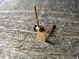 Square Stud Earrings 14k Gold Fill