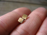 Square Stud Earrings 14k Gold Fill