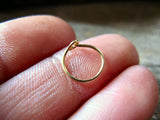 Nose  Hoop Tragus Hoop in Gold