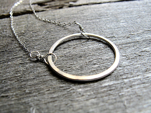 Sterling Silver Circle Necklace