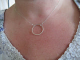 Sterling Silver Circle Necklace