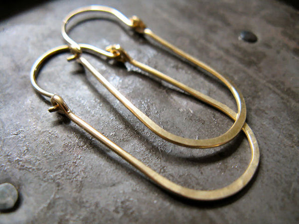 Oval Hoop Earrings