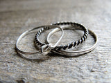 Stacking Rings Sterling Silver