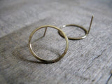 Gold fill Hoop Stud Earrings