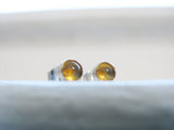 Citrine Stud Earrings in Sterling Silver