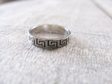 Sterling silver Grecian band