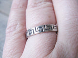 Sterling silver Grecian band