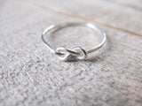 Infinity Ring Sterling Silver Stacking Ring Knot