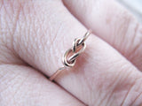 Infinity Ring Rose Gold Filled Stacking Ring Infinity Knot Ring