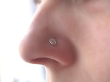 Spiral Nose Stud Sterling Silver