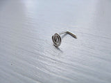 Spiral Nose Stud Sterling Silver