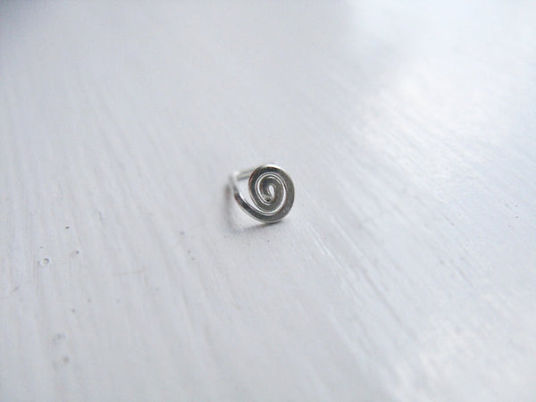 Spiral Nose Stud Sterling Silver