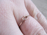 Knot Ring 14k Rose Gold Filled