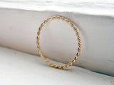 Twist Ring 14k Gold Filled