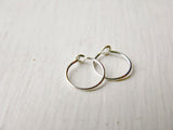 Sterling Silver Tragus Hoop Earrings