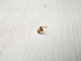 Spiral Nose Stud 14k Gold Fill