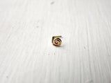 Spiral Nose Stud 14k Gold Fill