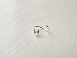 Spiral Nose Hoop Tragus Hoop Sterling Silver