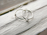 Sterling Silver Tragus Hoop Earrings