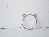 Gold Cat Ring - Cat Ears Ring