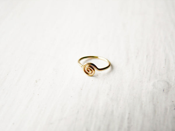 Spiral Nose Hoop Tragus Hoop 14k Gold Fill