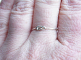 Thin Infinity Knot Ring Sterling Silver