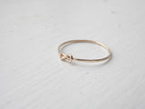 Thin Infinity Ring 14k Gold Fill Stacking Ring Knot