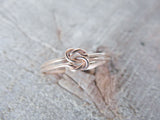 Double Love Knot Ring 14k Gold Fill