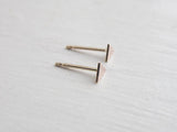 Triangle Stud Earrings in 14k Rose Gold Fill