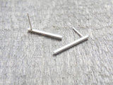 Bar Post Earrings Sterling Silver