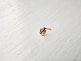 Spiral Nose Stud 14k Rose Gold Fill