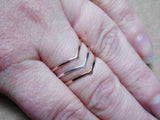 Chevron Ring 14k Rose Gold Fill