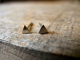 Sterling Silver Triangle Post Earrings 3mm