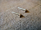 Sterling Silver Triangle Post Earrings 3mm