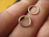 Hoop Stud Earrings Sterling Silver