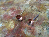 Copper Cup Earrings Copper Dome Earrings