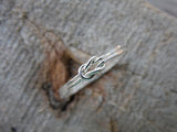 Double Knot Ring Sterling Silver Nautical Knot Ring