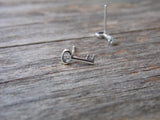 Skeleton Key Earrings Sterling Silver