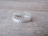 Crown Ring Sterling Silver Princess Ring